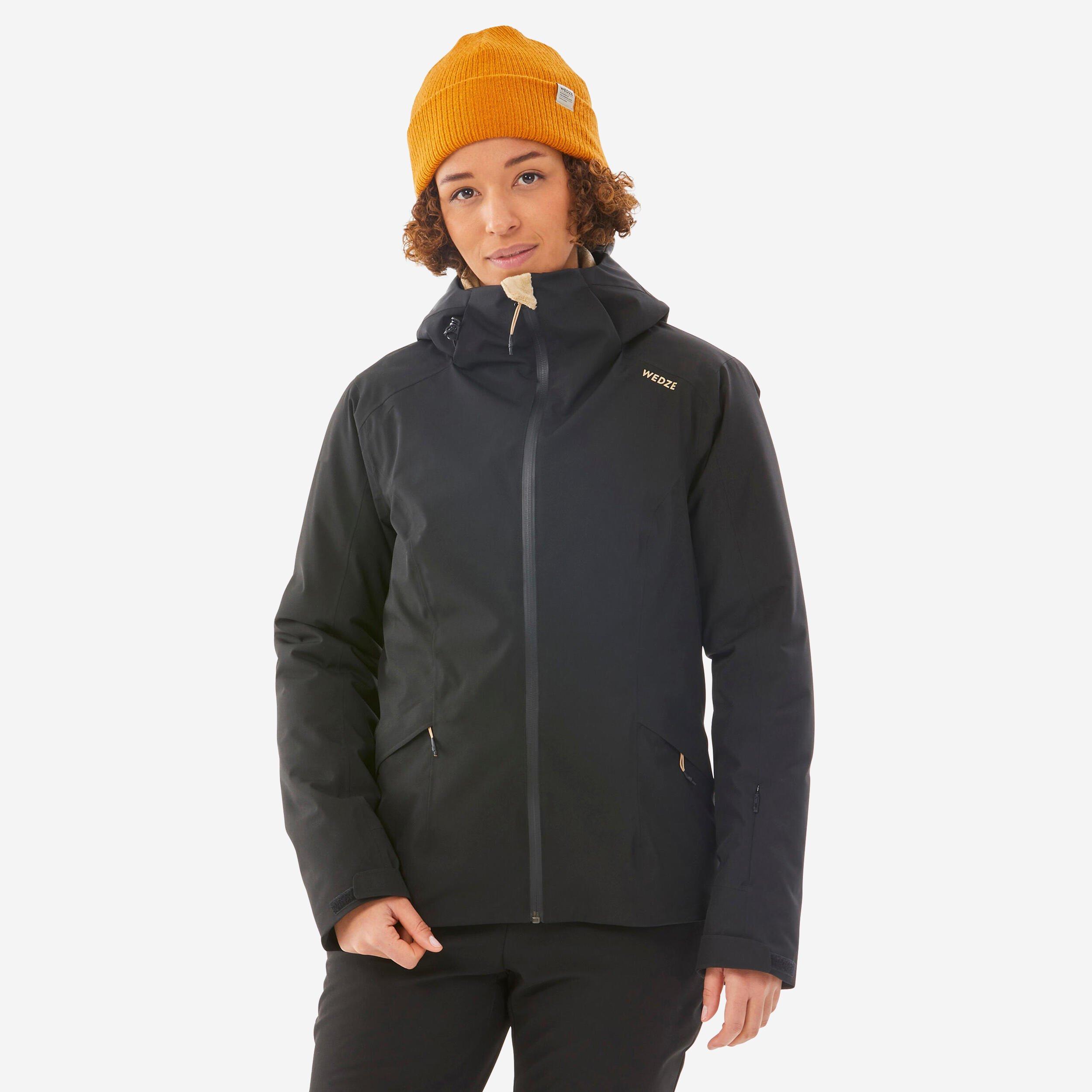 Image of Skijacke Warm Piste - 500 Damen Schwarz Leicht XL