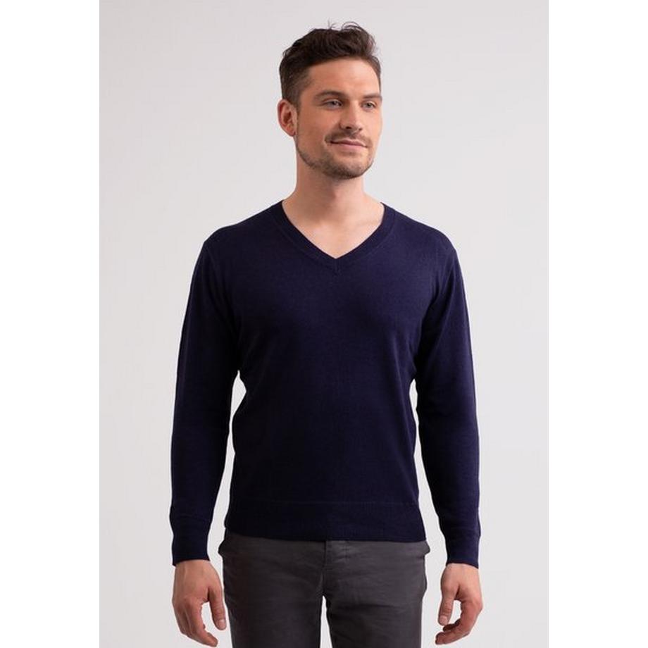 CASH-MERE.CH Kaschmir V-Ausschnitt Pullover  