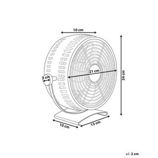 Beliani Ventilatore da tavolo en Ferro Industriale RIBBLE  