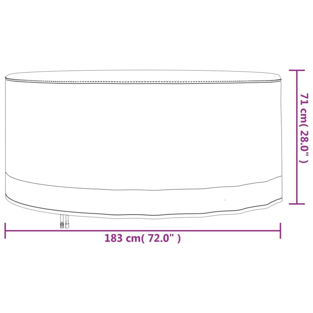 VidaXL Gartenmöbel abdeckung polyester  