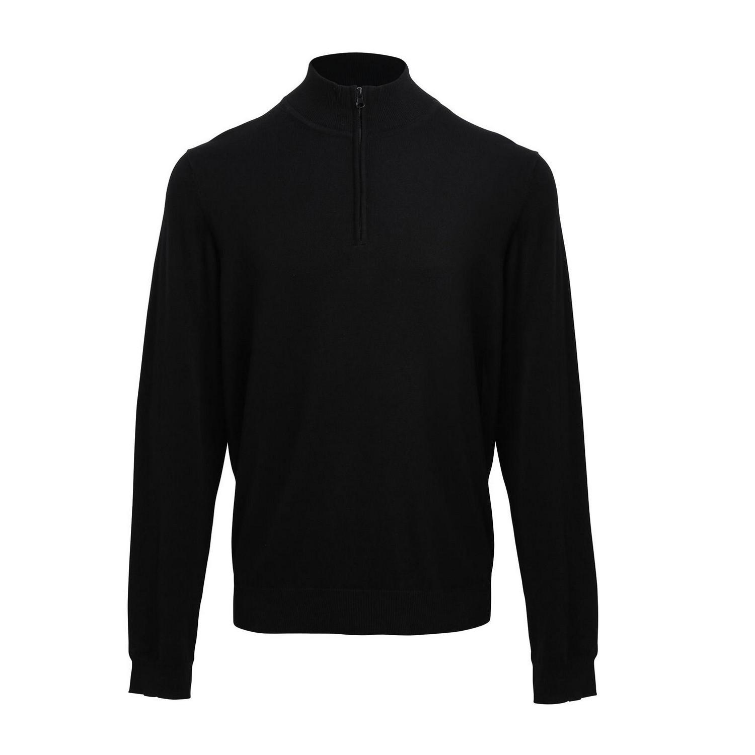 Image of Sweatshirt Reißverschluss Herren Schwarz 3XL