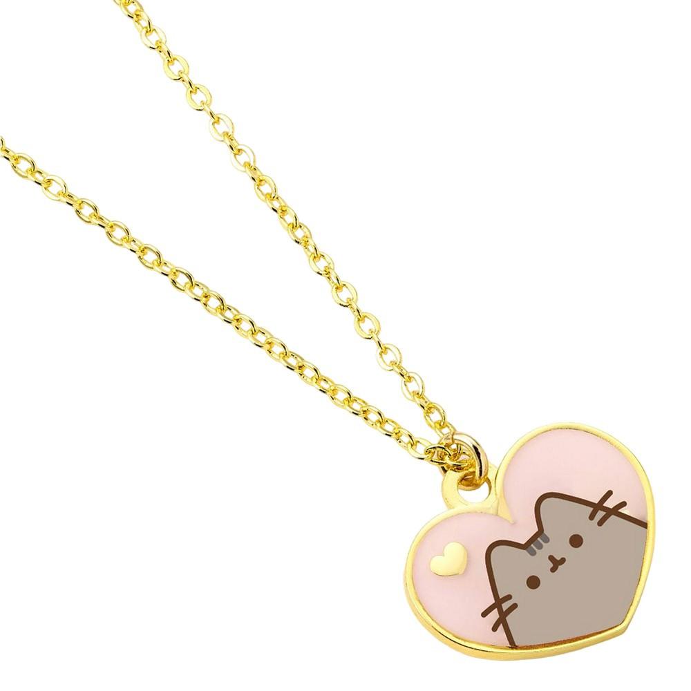 PUSHEEN  Goldfarben lackiert Halskette Metall 