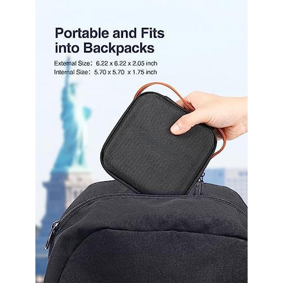 Only-bags.store  Sac de rangement des câbles, sacoche rigide pour câbles, sac de rangement des câbles pour le voyage, sacoche rigide pour électronique, petite pour câble de chargement/chargeur/banque d'alimentation/étui rigide 