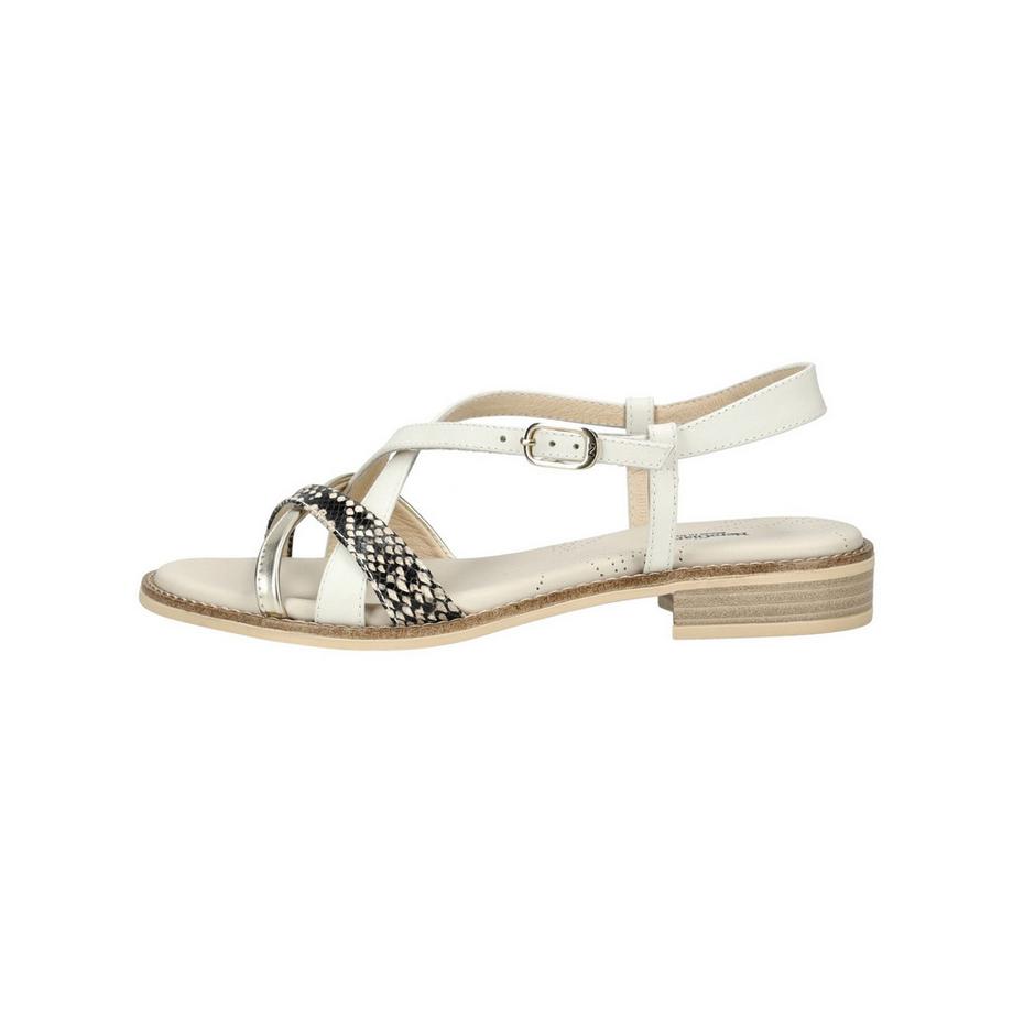 Nero Giardini Sandale à brides avec accents métalliques et imprimé serpent  
