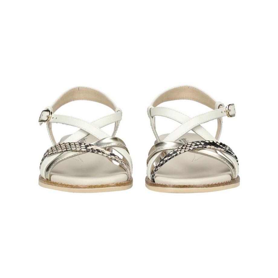 Nero Giardini Sandale à brides avec accents métalliques et imprimé serpent  