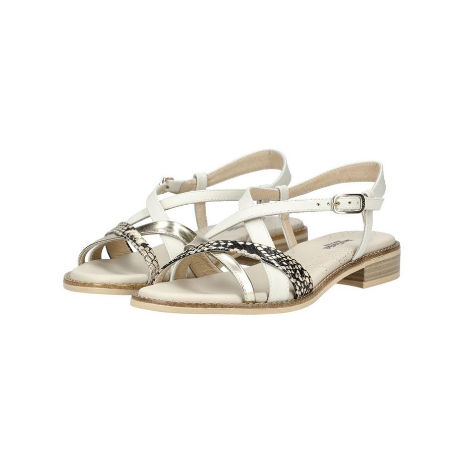 Nero Giardini Sandale à brides avec accents métalliques et imprimé serpent  