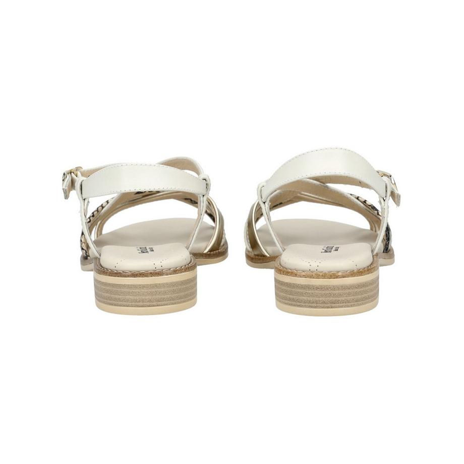 Nero Giardini Sandale à brides avec accents métalliques et imprimé serpent  