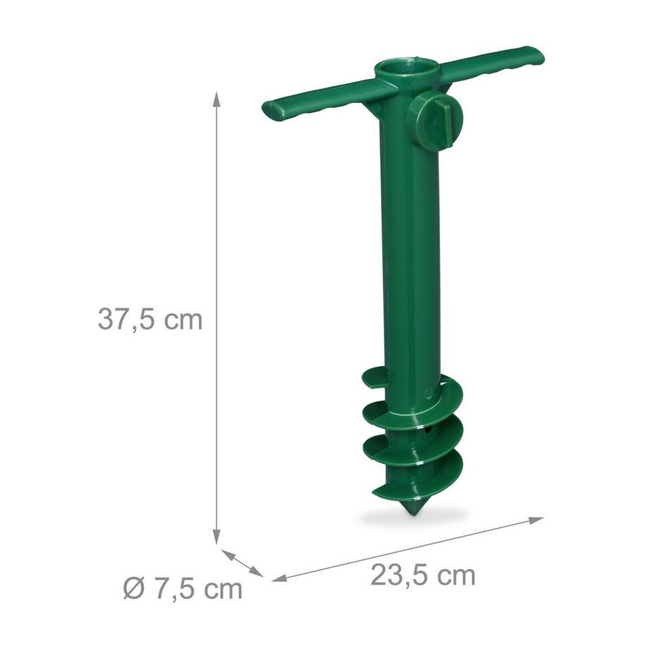 Northix Grüner Sonnenschirm-Schraubhalter  