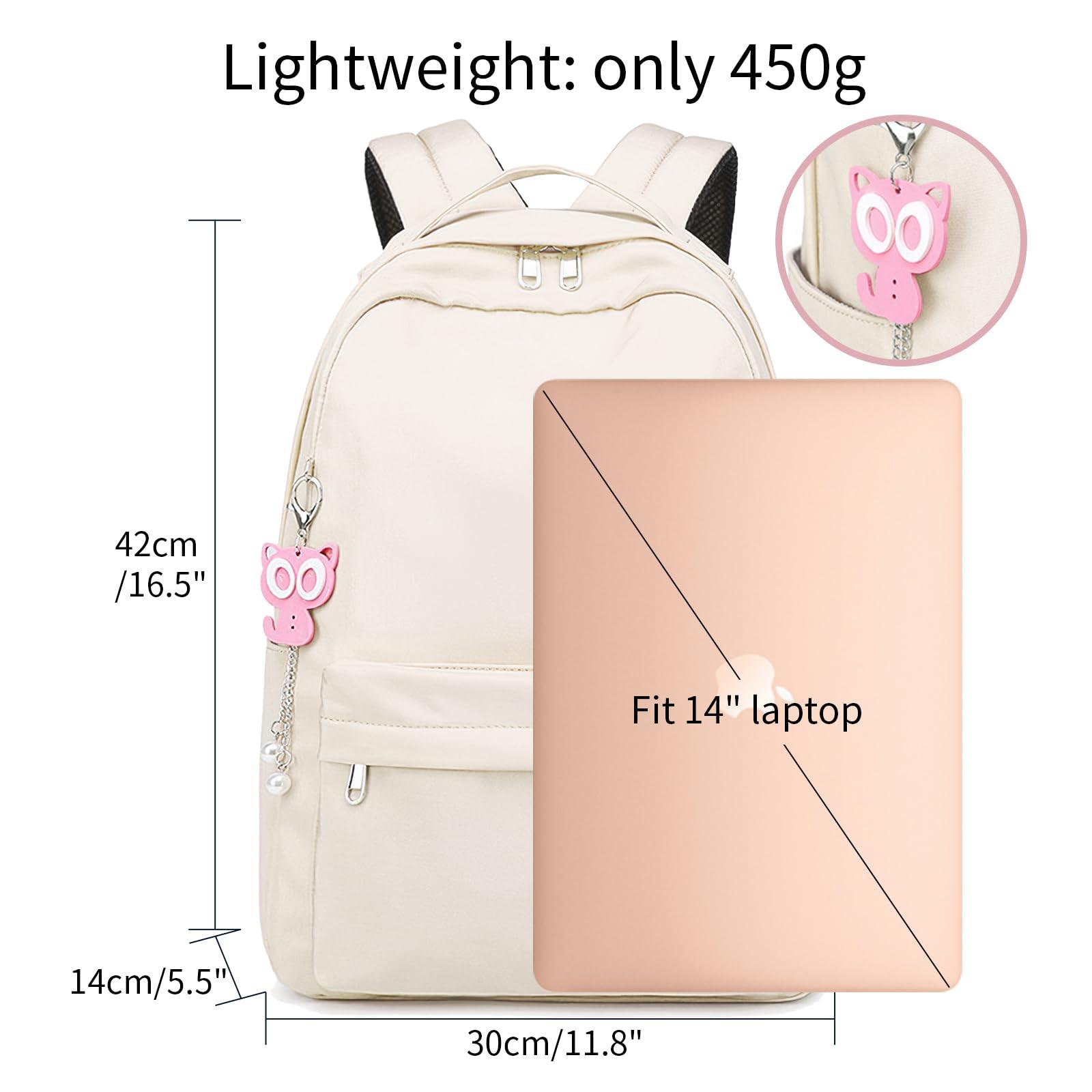 Only-bags.store Schulrucksack, Causal Schultaschen für Laptop für College-Reisen, wasserabweisende Daypack, leichter Rucksack  