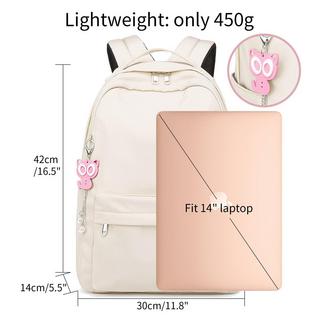 Only-bags.store Schulrucksack, Causal Schultaschen für Laptop für College-Reisen, wasserabweisende Daypack, leichter Rucksack  