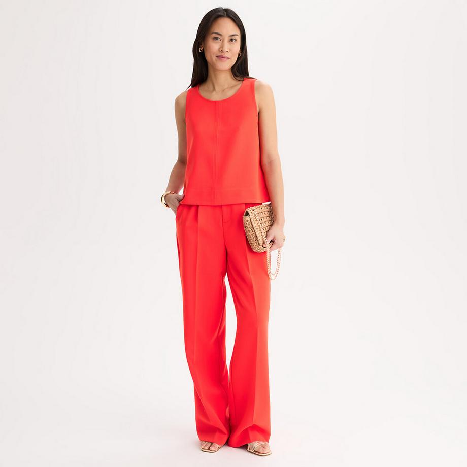 La Redoute Collections Ärmellose Rundhalsbluse  