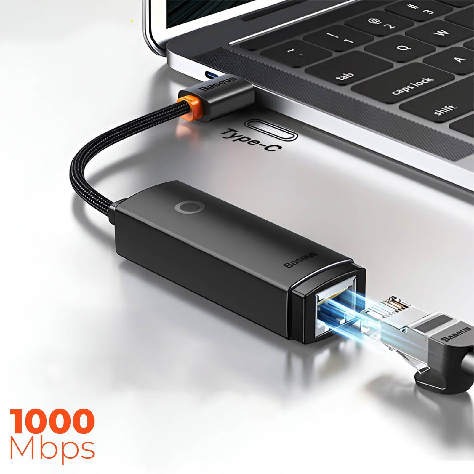 Baseus  Adattatore da USB-C a Ethernet, Baseus 