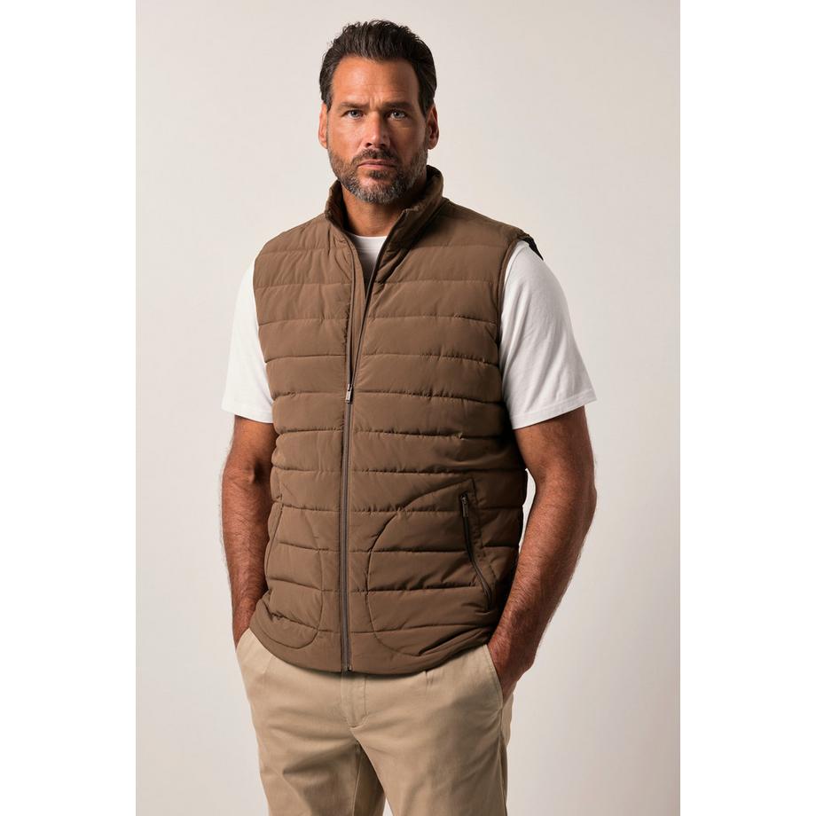 JP1880 Gilet trapuntato effetto piuma collo alto  