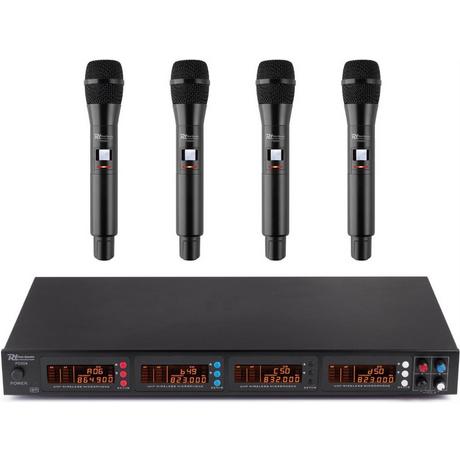 Power Dynamics  PD504 4-Kanal UHF Funkstrecke mit 4 Miks 