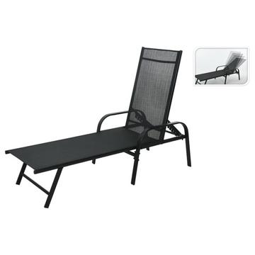 Chaise longue acier