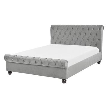 Letto con rete a doghe en Velluto Glamour AVALLON