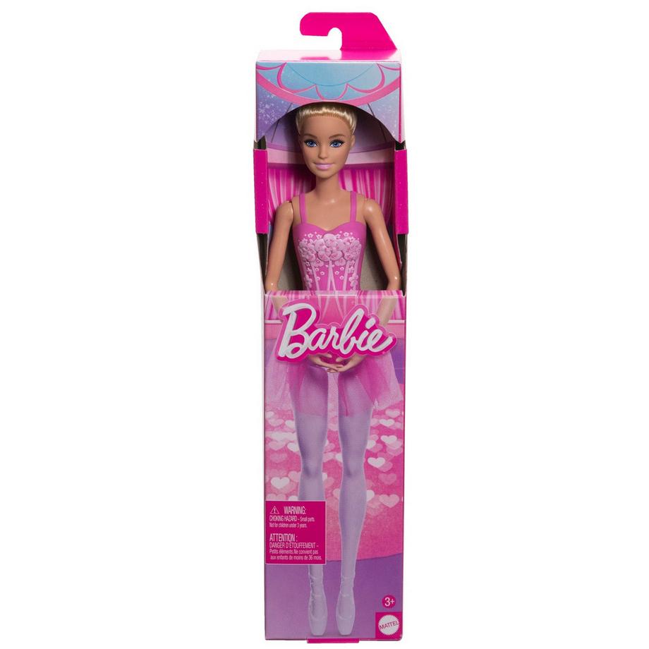 Barbie  Karrieren Ballerina-Puppe in lilafarbenem, ausziehbarem Tutu 