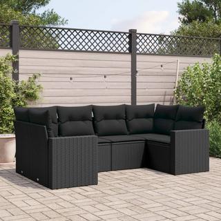 VidaXL set divano da giardino Polirattan  