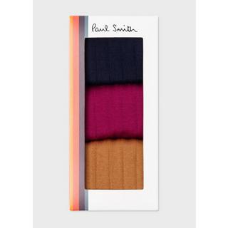 PAUL SMITH 3er Pack Rib Plain Socken  