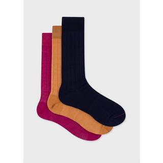 PAUL SMITH 3er Pack Rib Plain Socken  