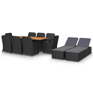 VidaXL set da pranzo Polirattan  