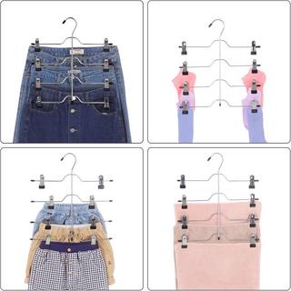 Songmics Cintre pour pantalons Cintre multi-jupes avec clips Set de 3 pièces  