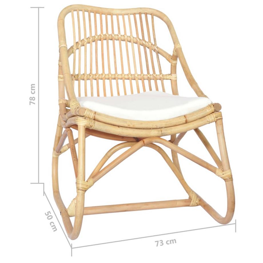 VidaXL  Rattanstuhl rattan 