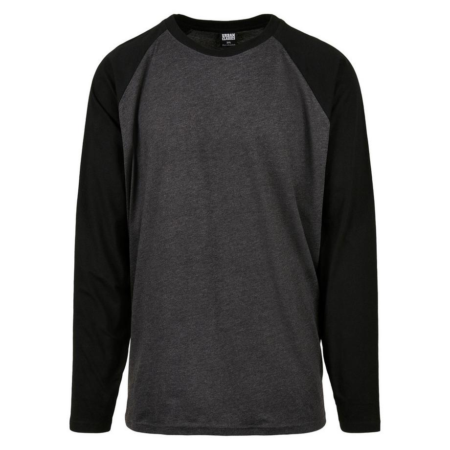 URBAN CLASSICS  langarm-t-shirt raglan contrast (grandes tailles) 