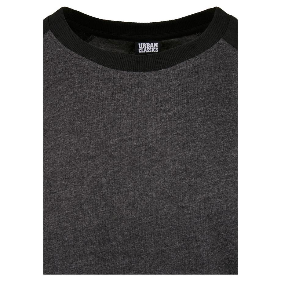 URBAN CLASSICS  langarm-t-shirt raglan contrast (grandes tailles) 