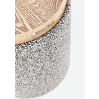 mutoni Pouf Sasha gris clair (lot de 2)  