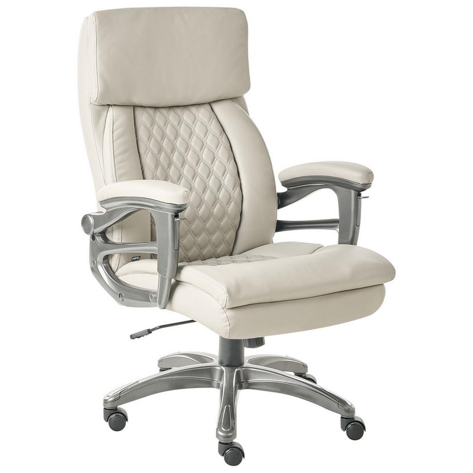 Beliani Fauteuil de bureau en Cuir PU Traditionnel GALLANT  