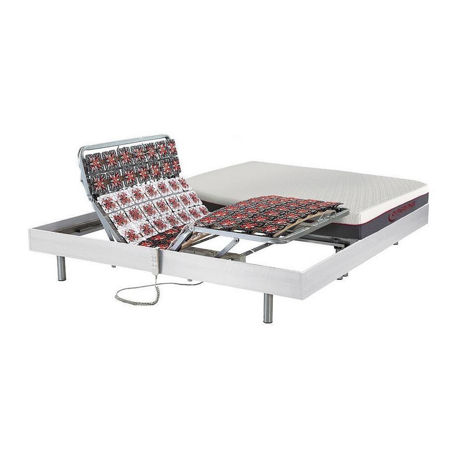 DREAMEA Matratzen elektrischer Lattenrost 2erSet Memory Schaum ATRIDE OKINMotoren  