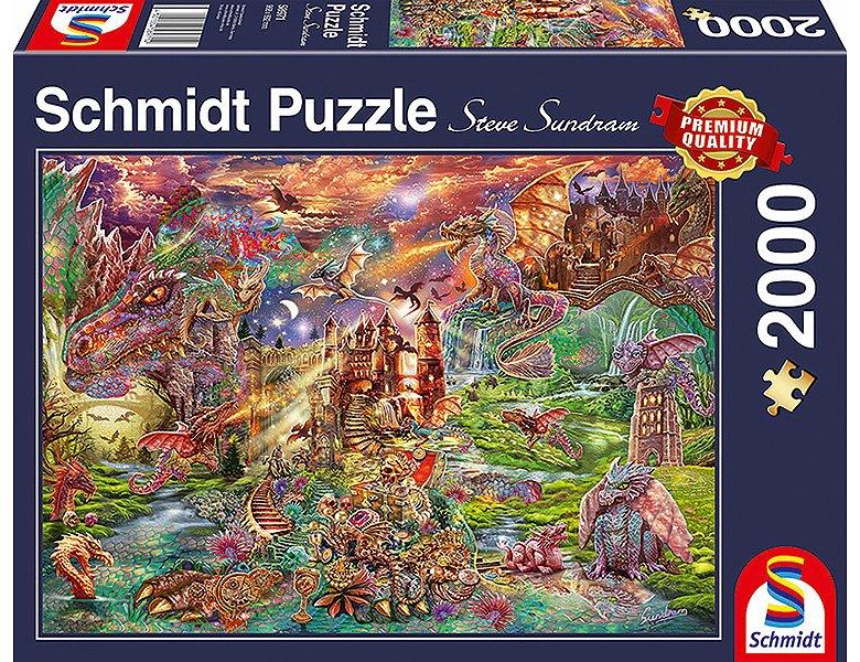 Image of Puzzle Der Schatz der Drachen (2000Teile)