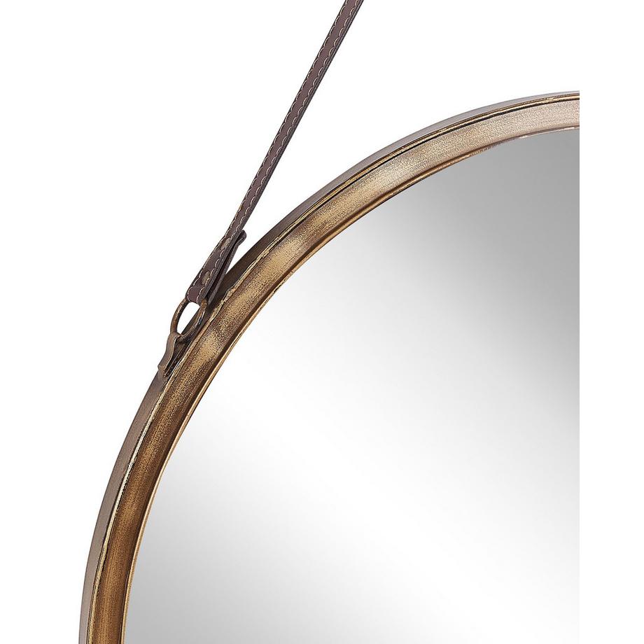 Beliani Wandspiegel aus Eisen Retro AUTUN  