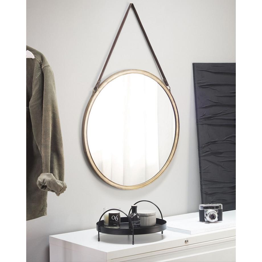 Beliani Wandspiegel aus Eisen Retro AUTUN  