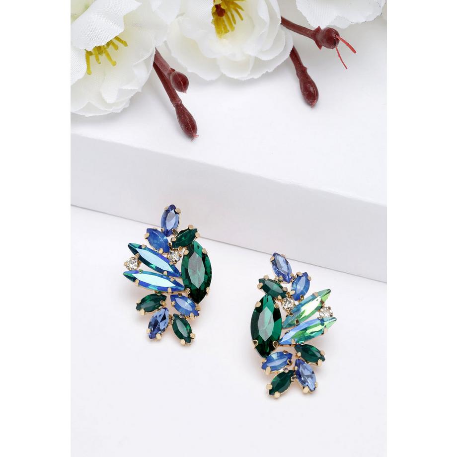 AVANT-GARDE PARIS  Kristallbesetzte Ohrringe 