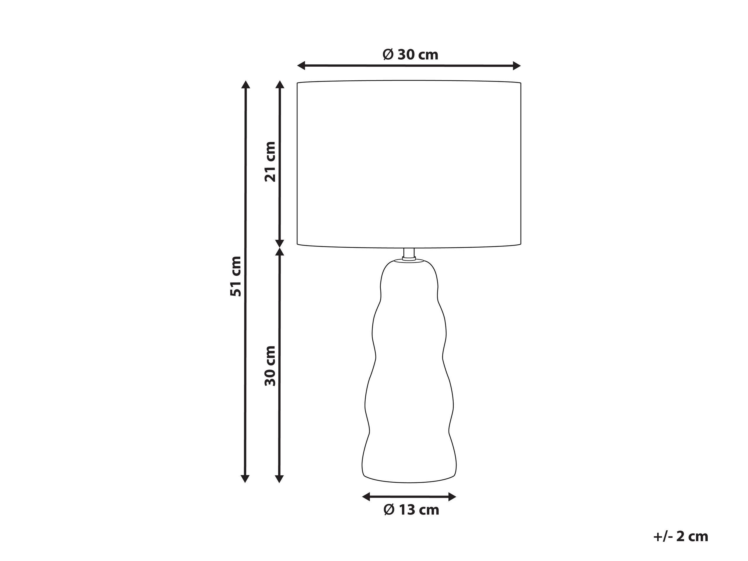 Beliani Lampe à poser en Céramique Moderne VILAR  