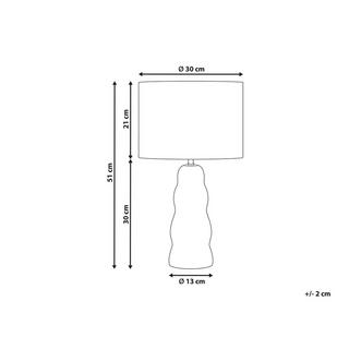 Beliani Lampe à poser en Céramique Moderne VILAR  