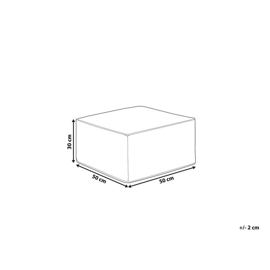 Beliani Pouf aus Stoff Klassisch MUKKI  