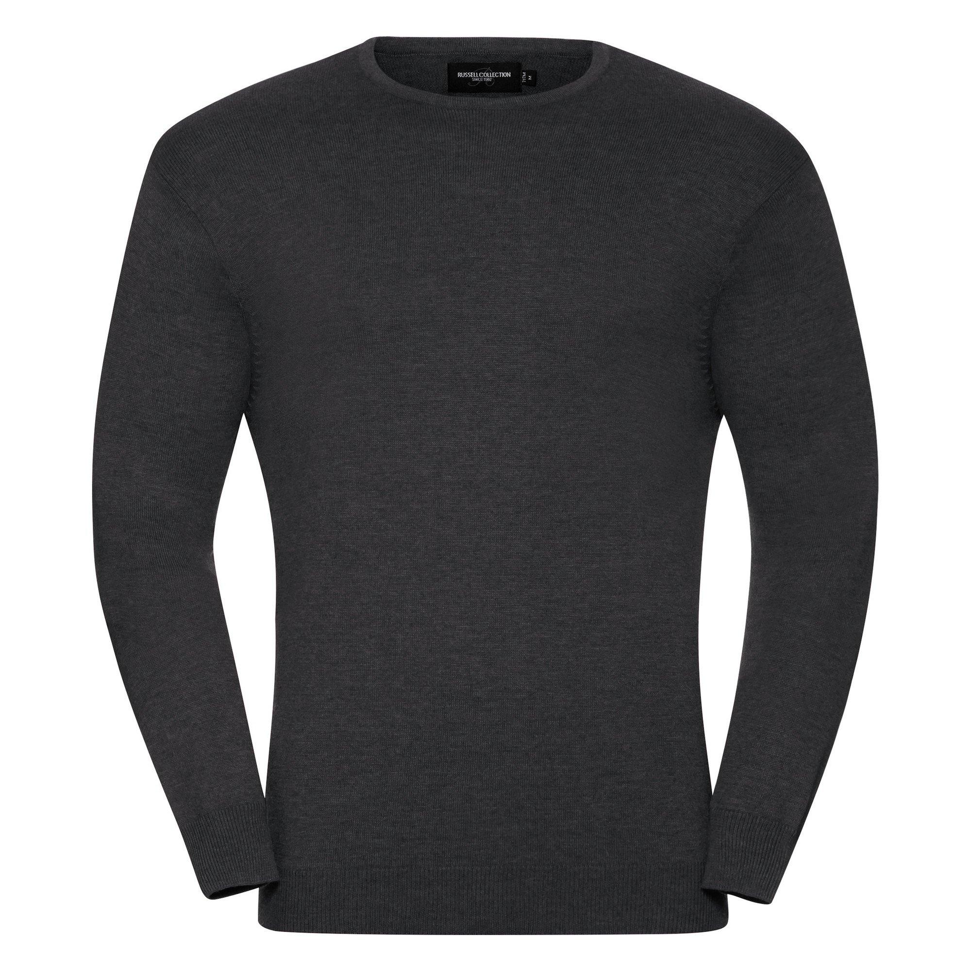 Image of Gestrickte Kollektion, Pullover Mit Rundhalsausschnitt Herren Charcoal Black XXS