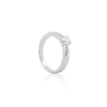 Solitaire Ring Diamant 0.50ct. Weissgold 750