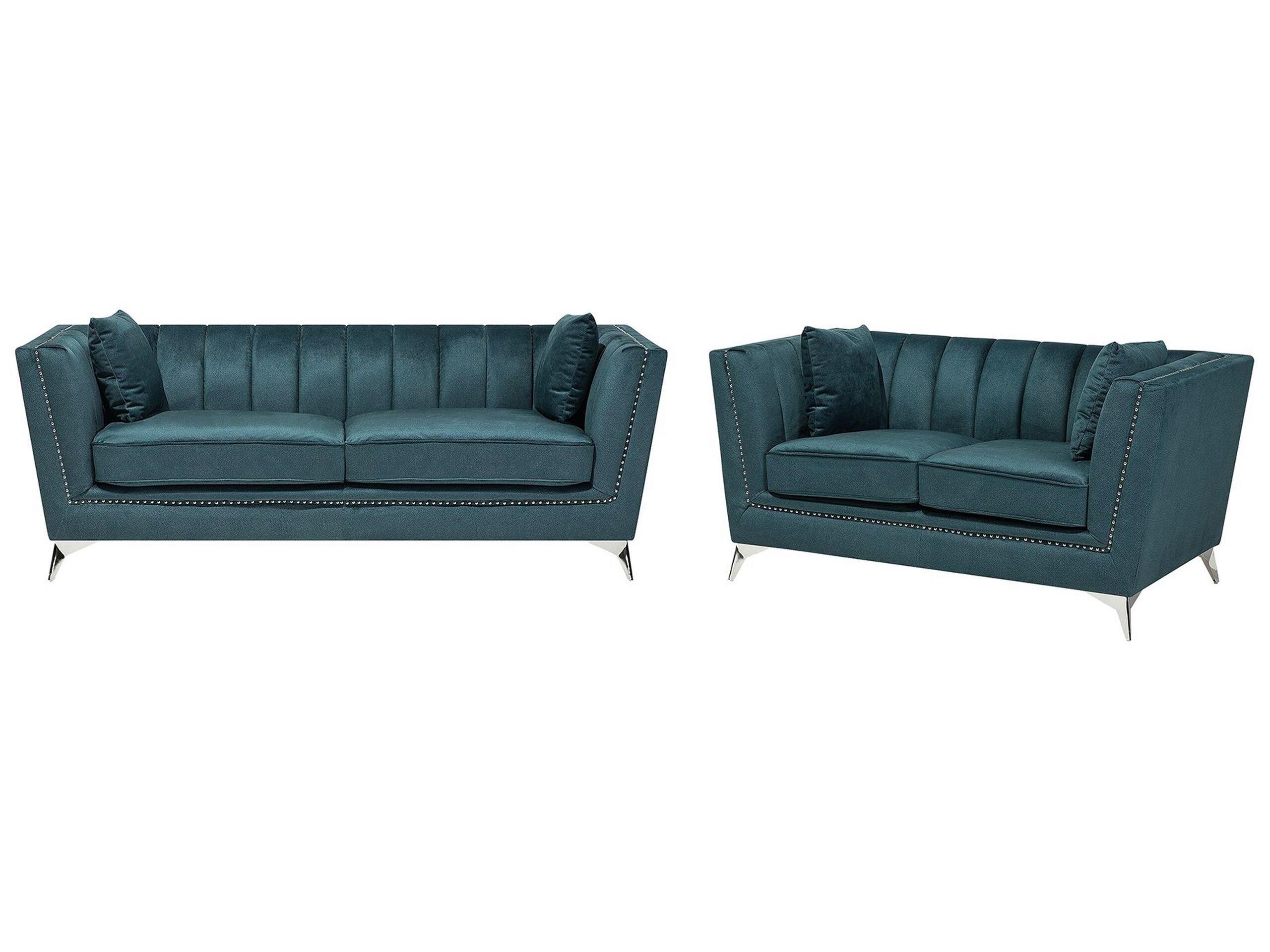 Image of Wohnzimmer Set aus Samtstoff Modern GAULA Wohnzimmer Set aus Samtstoff Modern GAULA