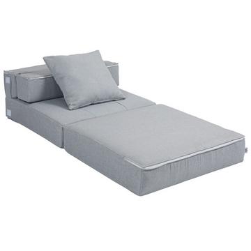 Fauteuil De Couchage Pliant, Canapé-Lit, Chaise Pliante 2 En 1 Avec Fonction Lit, Fauteuil De Relaxation Avec Oreillers, Lit D'Appoint Pour Salon, Chambre À Coucher, Capacité De Charge Jusqu'À 100 Kg, Gris Clair