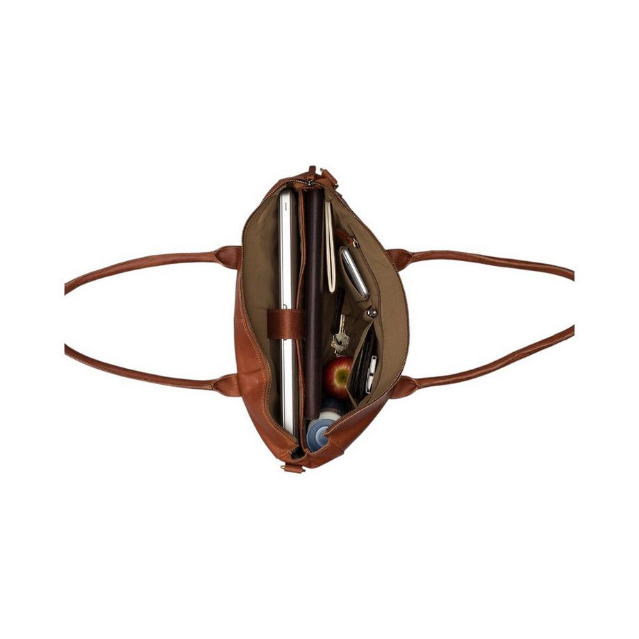 BURKELY Sacoche pour ordinateur portable Vintage Valerie 15.6 pouces Cognac  