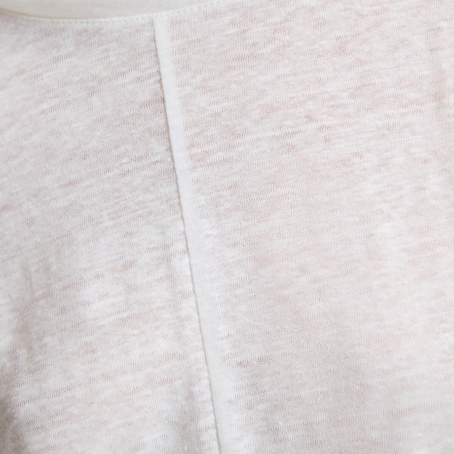 La Redoute Collections Lino Girocollo Maniche Larghe T-Shirt  