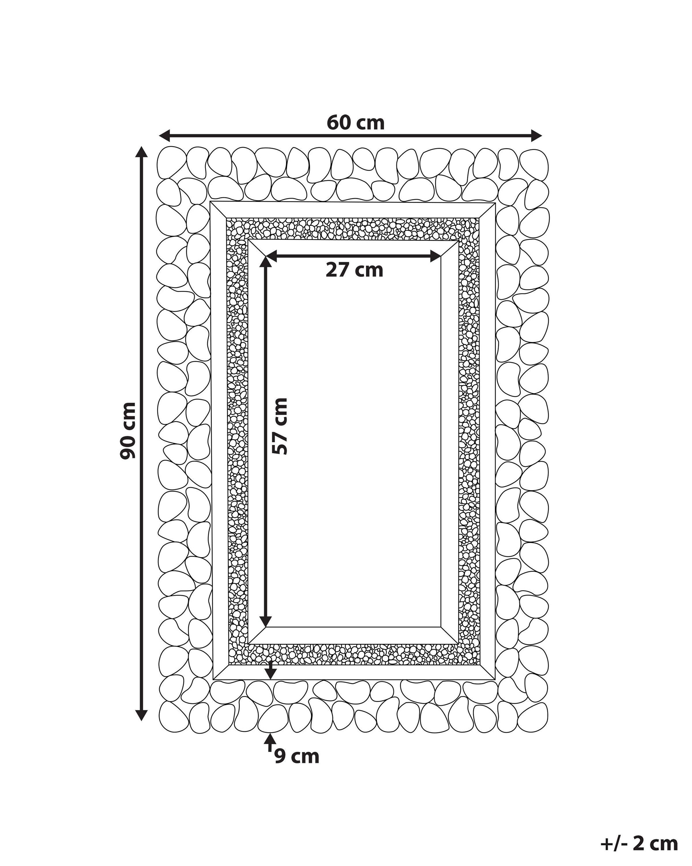 Beliani Miroir en MDF Glamour PABU  