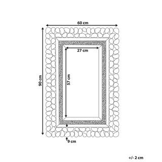 Beliani Wandspiegel aus MDF-Platte Glamourös PABU  