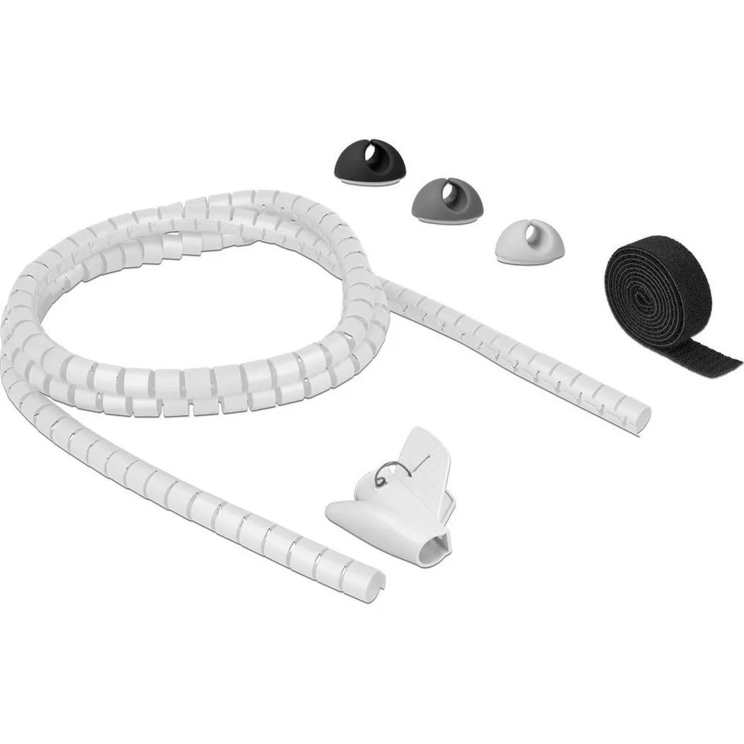 DeLock - Kabelschlauch Kabelmanagement Set