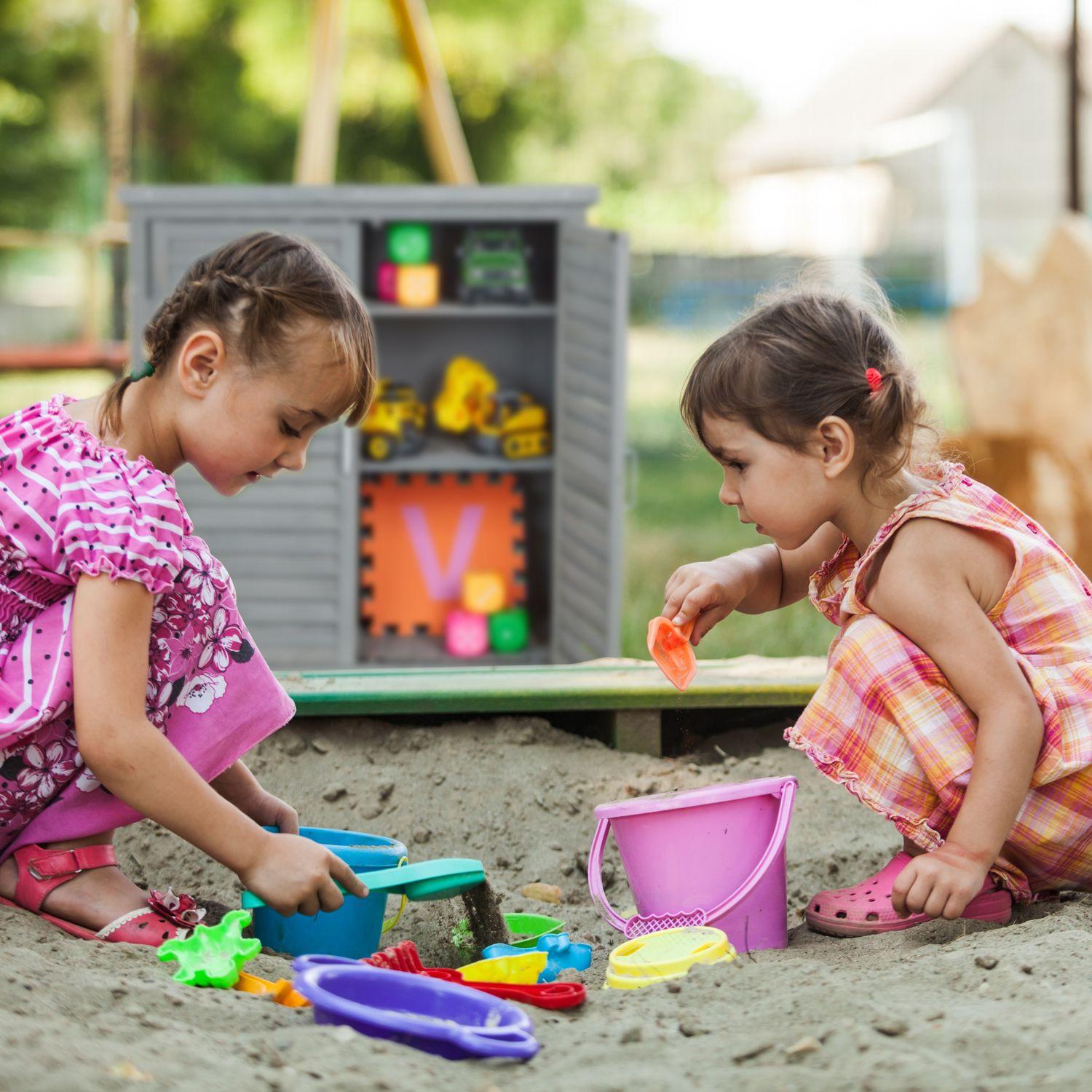 Northio Mobiletto da giardino grigio con 3 scomparti  