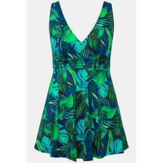 Ulla Popken Abito da bagno Stampa Jungle Coppe Morbide Spalline Regolabili  